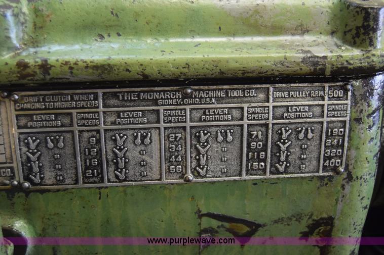 image for item J7838 Monarch lathe