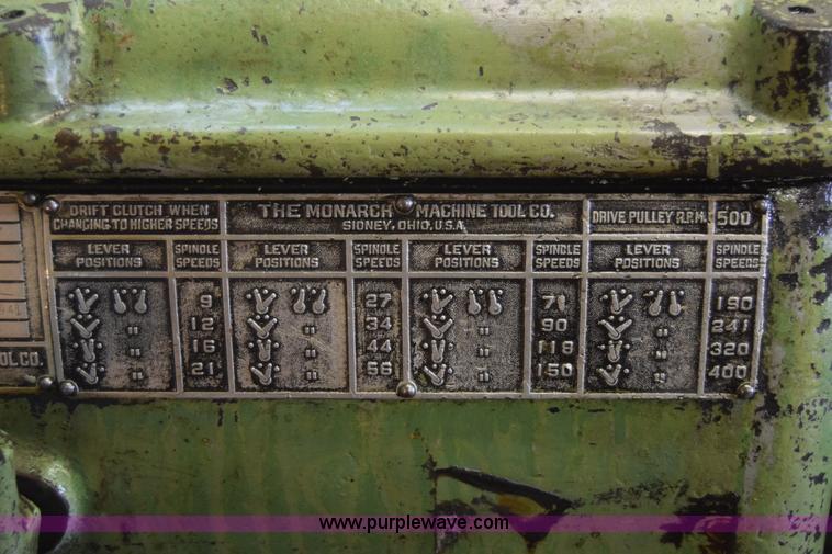 image for item J7838 Monarch lathe