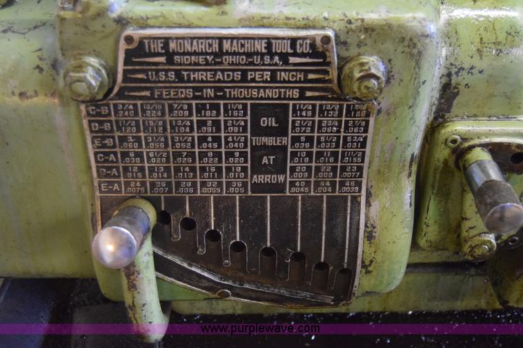 image for item J7838 Monarch lathe