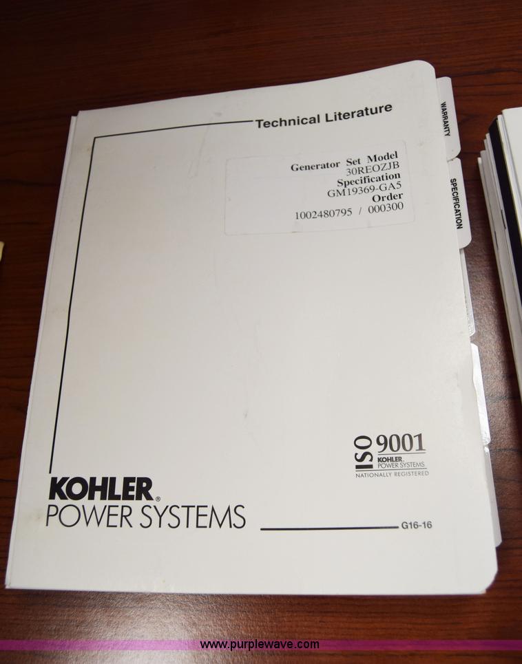 image for item J7994 Kohler 4P5W generator