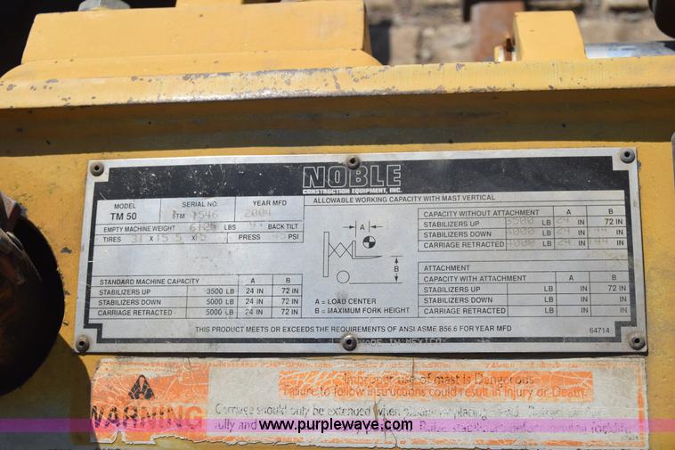 image for item J7998 Noble TM20 forklift