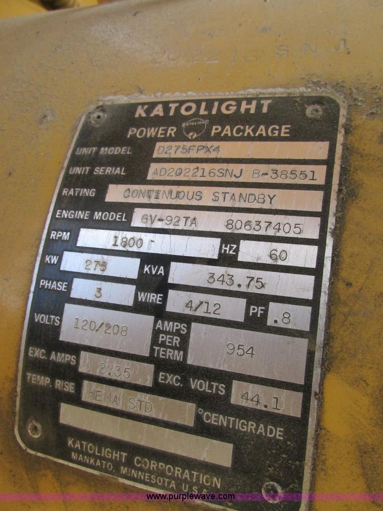 image for item K5090 Katolight Power Package generator