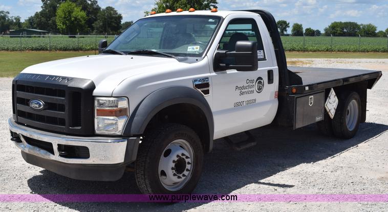 image for item K6124 2009 Ford F450 Super Duty flatbed truck
