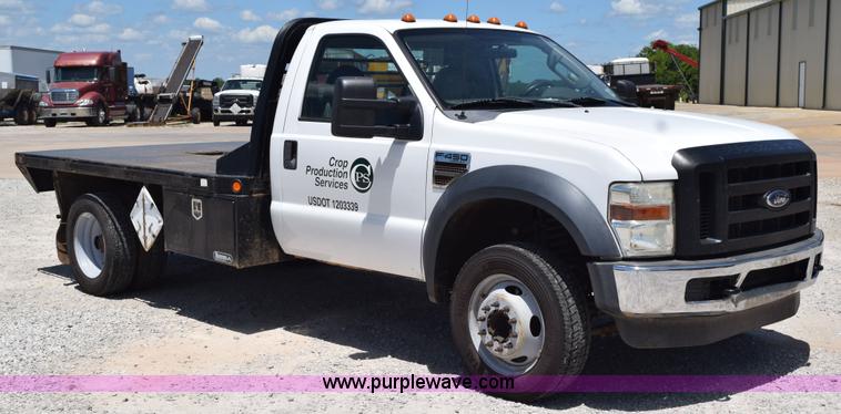image for item K6124 2009 Ford F450 Super Duty flatbed truck