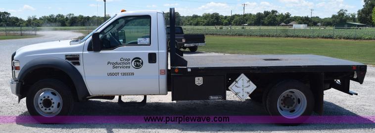 image for item K6124 2009 Ford F450 Super Duty flatbed truck