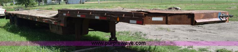 image for item K6165 1961 Trailmobile drop deck trailer