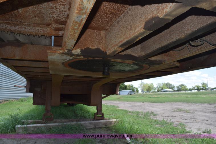 image for item K6165 1961 Trailmobile drop deck trailer