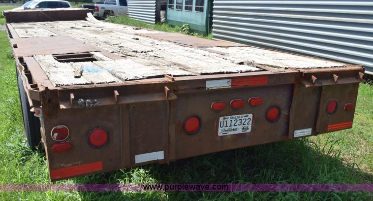 image for item K6165 1961 Trailmobile drop deck trailer