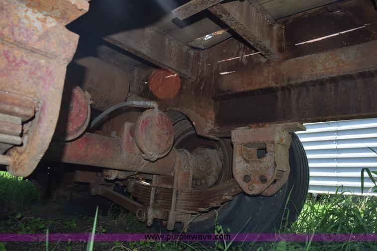 image for item K6165 1961 Trailmobile drop deck trailer