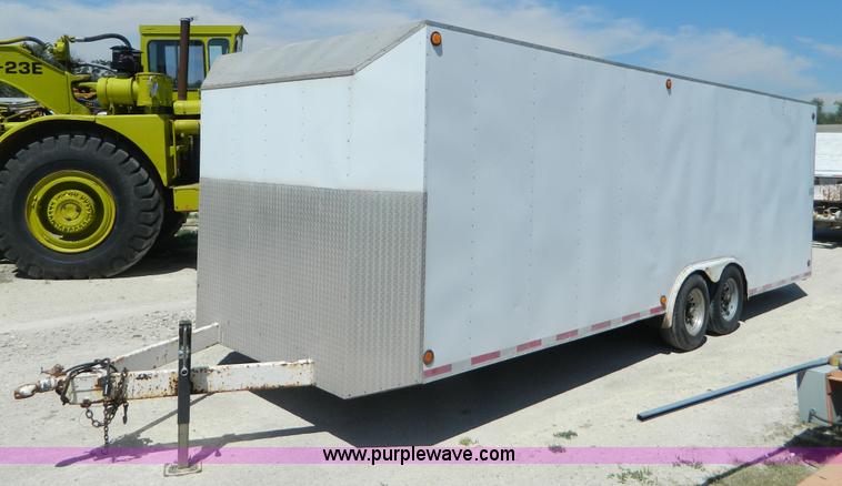 image for item K8118 2000 shop built enclosed cargo trailer