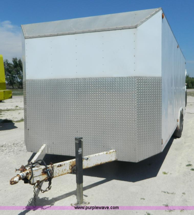 image for item K8118 2000 shop built enclosed cargo trailer