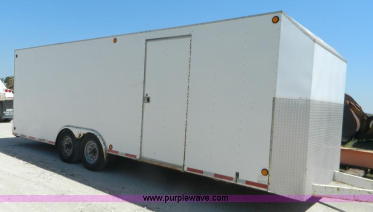 image for item K8118 2000 shop built enclosed cargo trailer