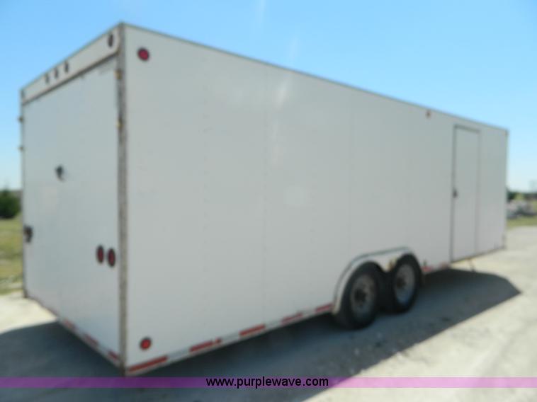 image for item K8118 2000 shop built enclosed cargo trailer