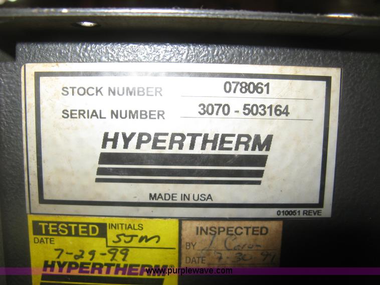 image for item K8698 Industrial gantry-style plasma cutting system