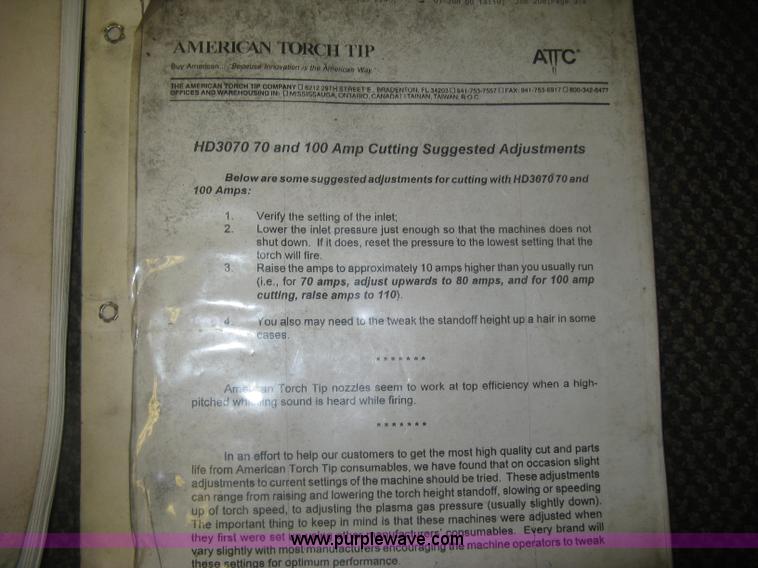 image for item K8698 Industrial gantry-style plasma cutting system