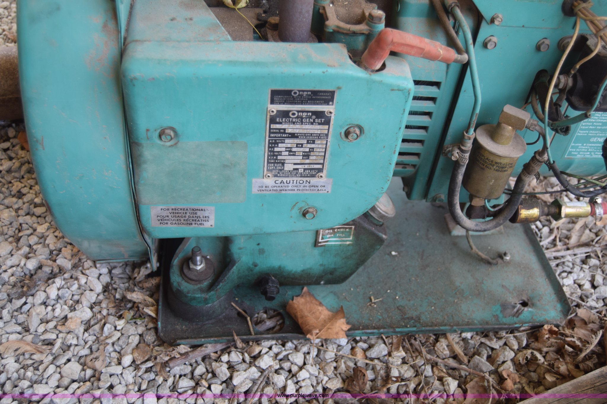 Onan 4.0BF3CR/16000B generator in Wichita, KS Item BM9830 sold