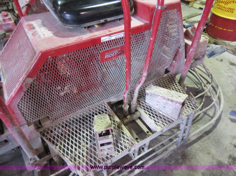 image for item AO9105 Razorback Pro 1200 ride-on power trowel