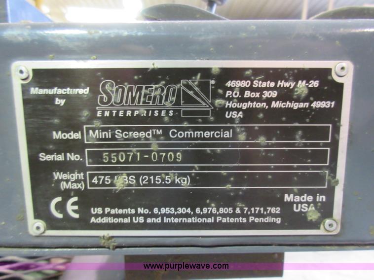 image for item AO9106 Somero mini screed