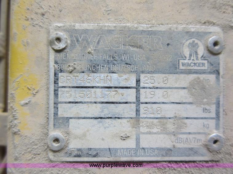 image for item AO9107 Wacker CRT46KHN ride-on power trowel