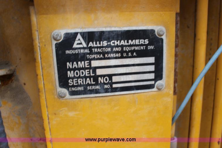 image for item F7984 1971 Allis Chalmers 840 wheel loader