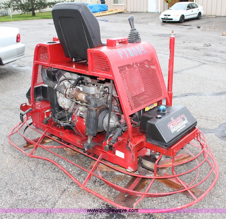 image for item J5877 Allen Engineering 425 ride-on power trowel
