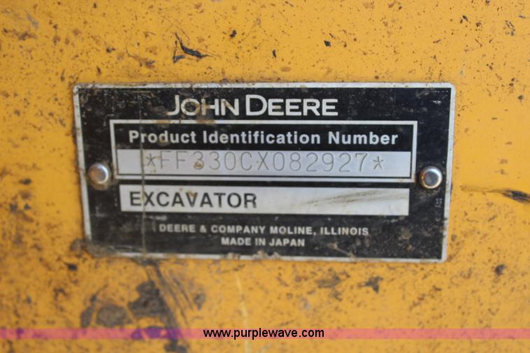 image for item J5894 2004 John Deere 330C LC excavator