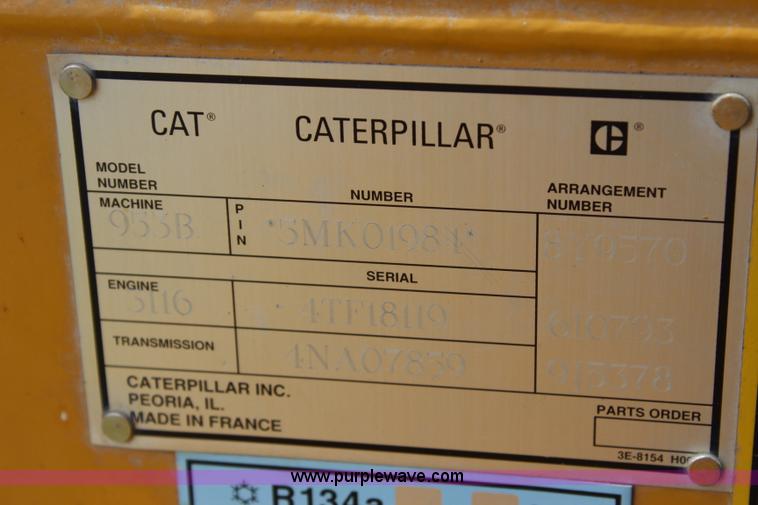 image for item J5971 1995 Caterpillar 953B track loader