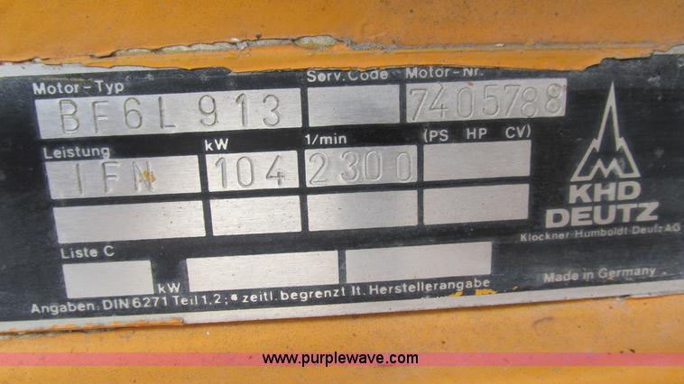 image for item J8563 1988 Wirtgen 1000VC milling machine
