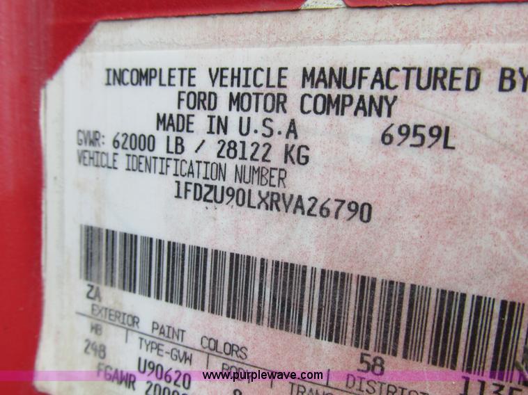 image for item K2181 1994 Ford L9000 mixer truck