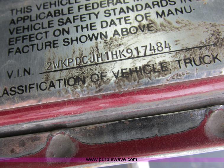 image for item K2182 1987 Western Star 4900 Series dump truck