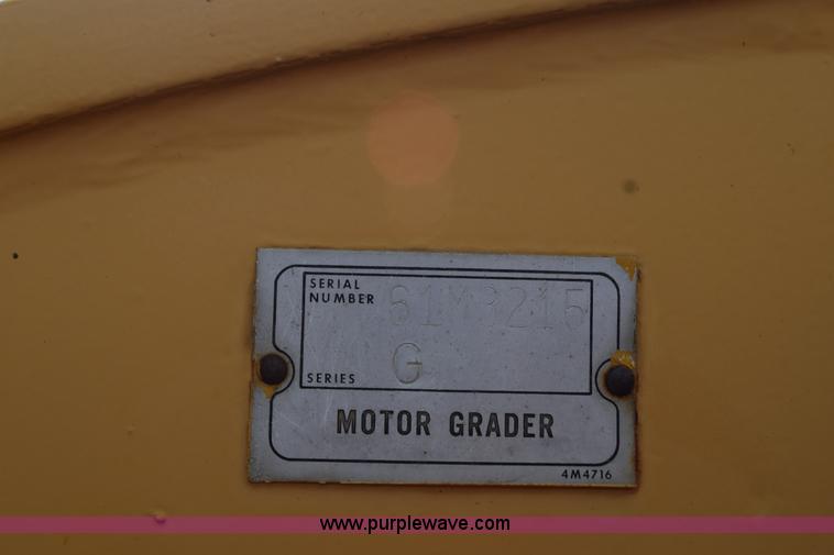 image for item K6164 1975 Caterpillar 12G motor grader