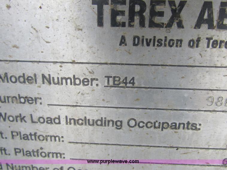 image for item L4007 Terex TB44 boom lift