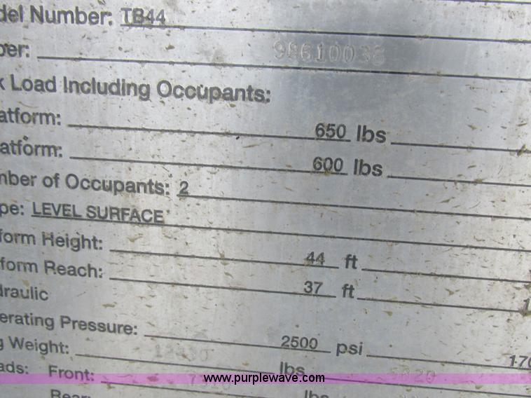 image for item L4007 Terex TB44 boom lift