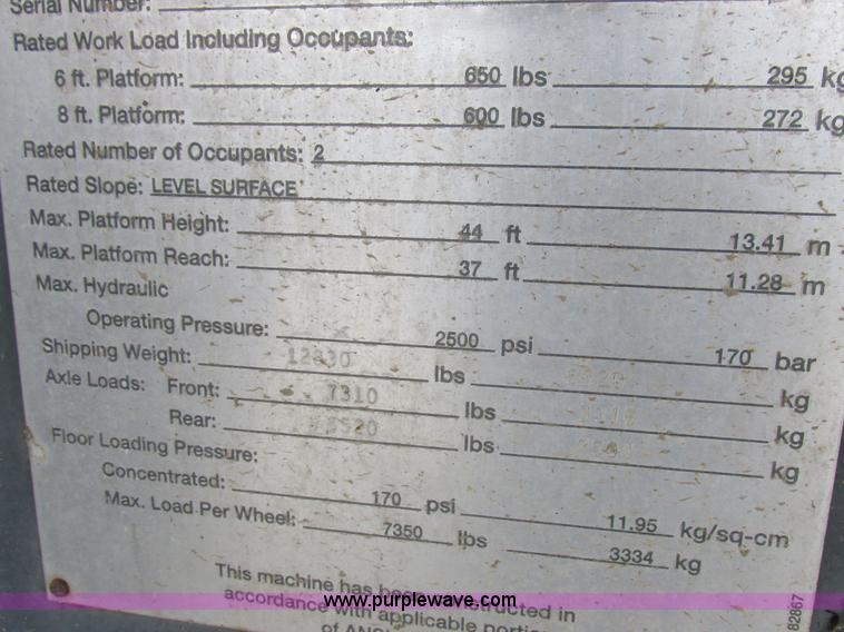 image for item L4007 Terex TB44 boom lift