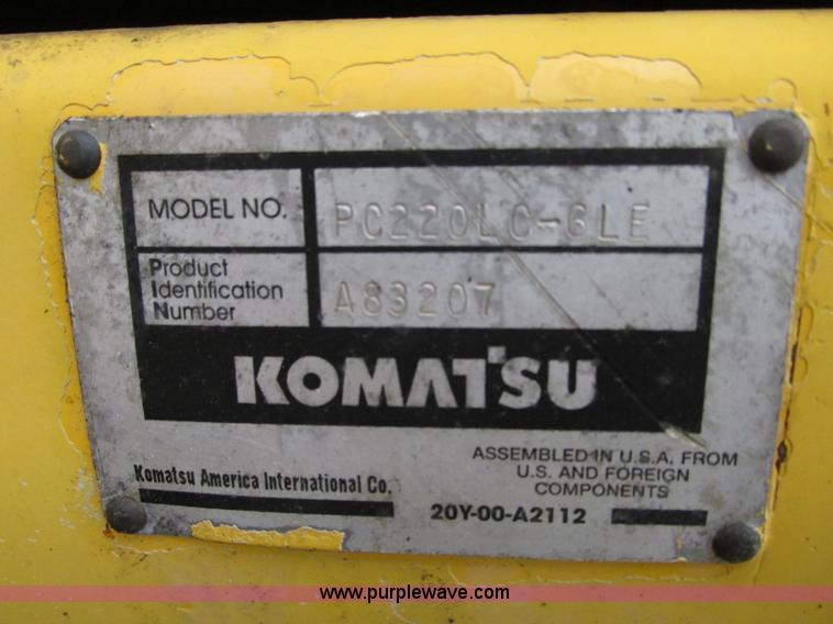 image for item R9338 1997 Komatsu PC220LC-6LE long reach excavator