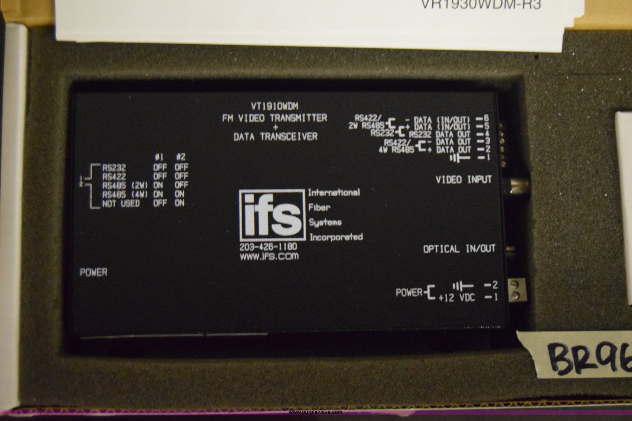 Analog to fiber IFS modules in Wichita, KS | Item BR9676 sold | Purple Wave