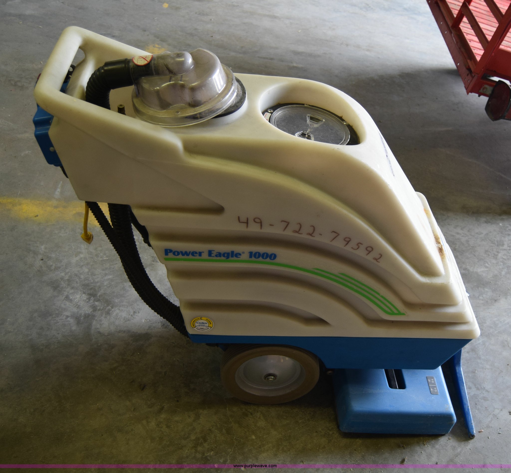 Castex Power Eagle 1000 walkbehind carpet cleaner in Wichita, KS Item BR9720 sold Purple Wave
