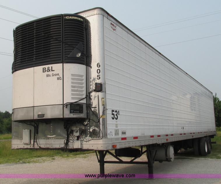 image for item J8551 2007 Wabash refrigerated van trailer