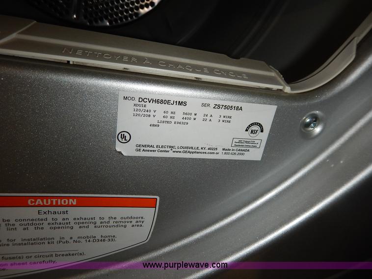 image for item BM9484 GE front load washer/dryer set