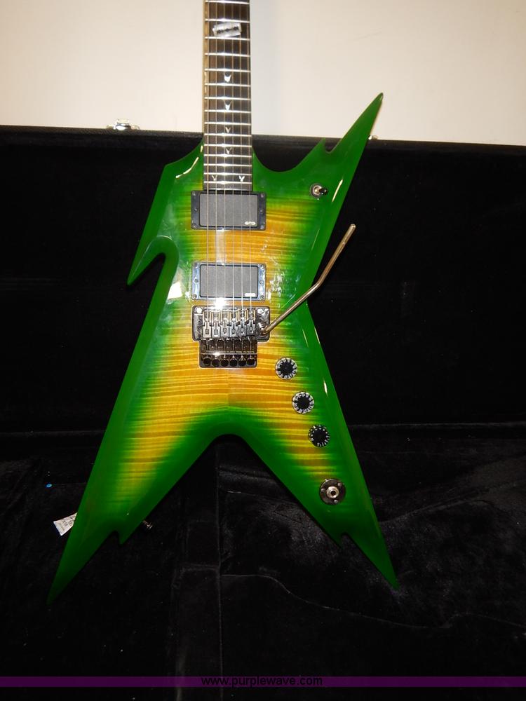 image for item BO9751 Dime Razorback green guitar