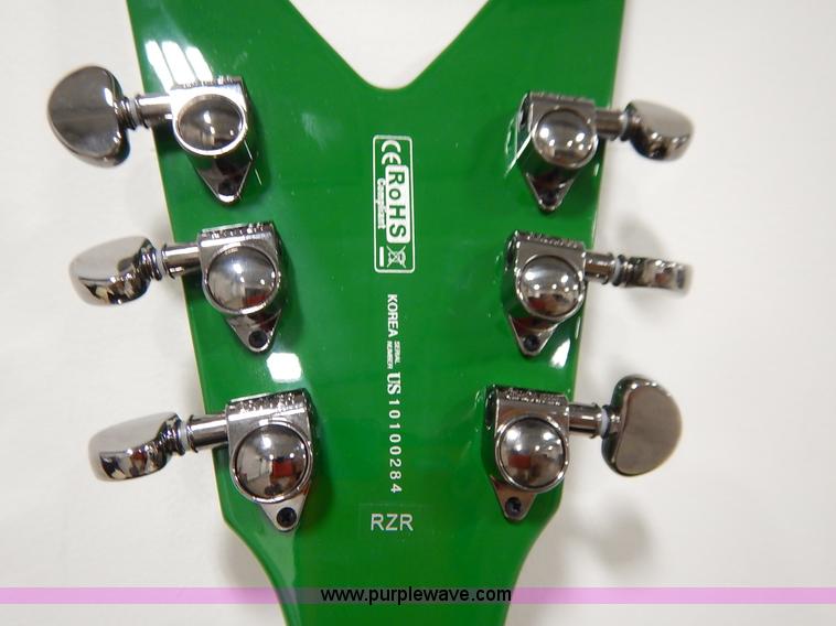 image for item BO9751 Dime Razorback green guitar
