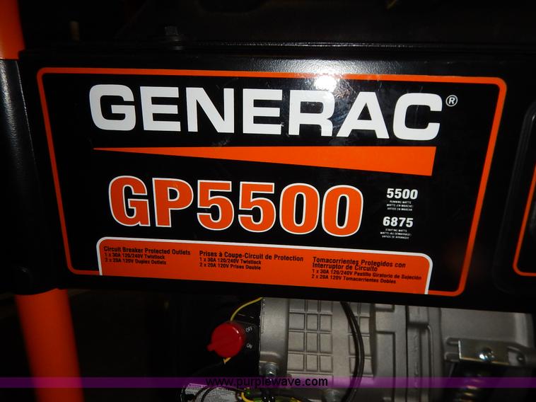 image for item BO9760 Generac GD5500 generator