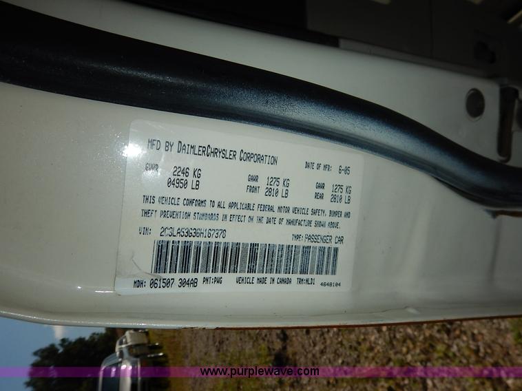 image for item K1565 2006 Chrysler 300 Limited