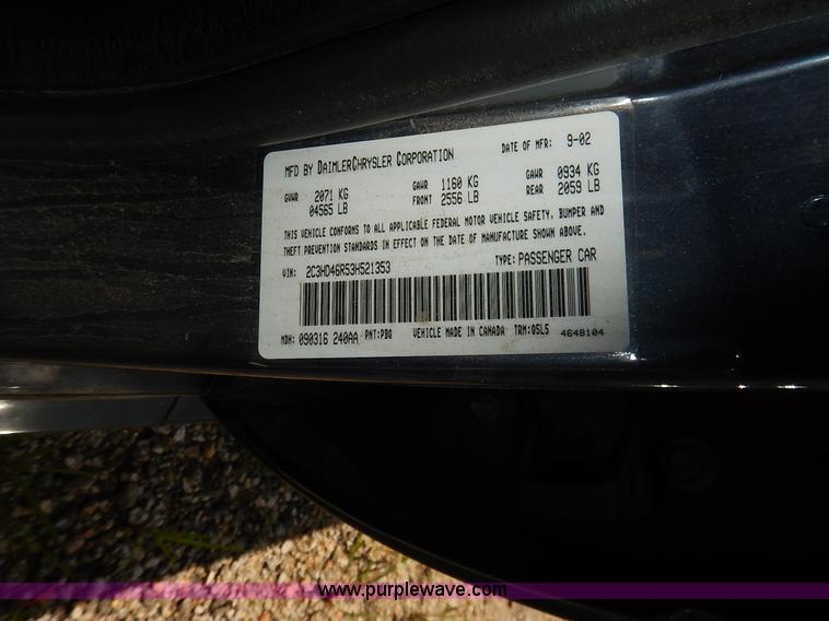 image for item K1573 2003 Chrysler Concorde LX