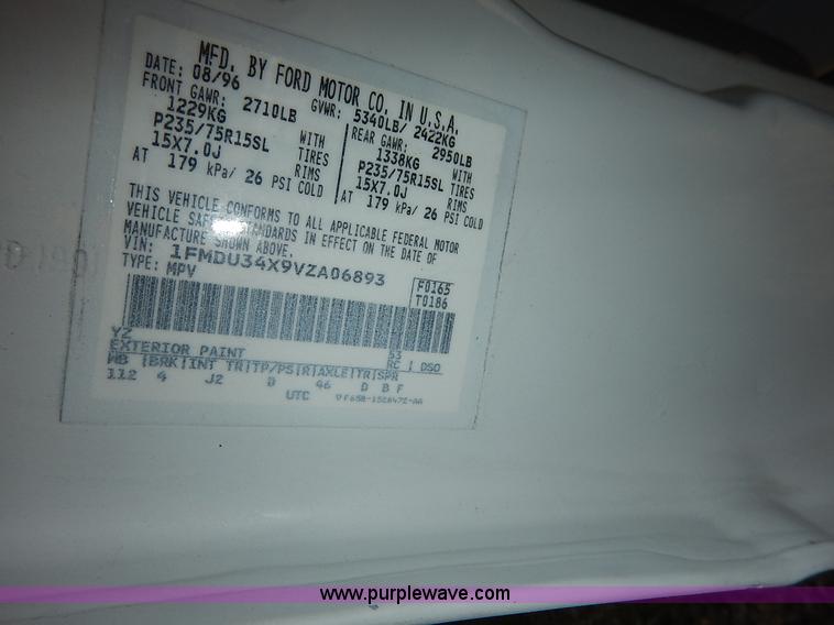 image for item K1576 1997 Ford Explorer SUV