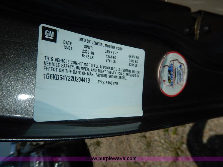 image for item K1578 2002 Cadillac DeVille Talisman