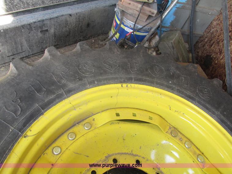 image for item AV9159 (2) John Deere dual tires and wheels with hub extensions