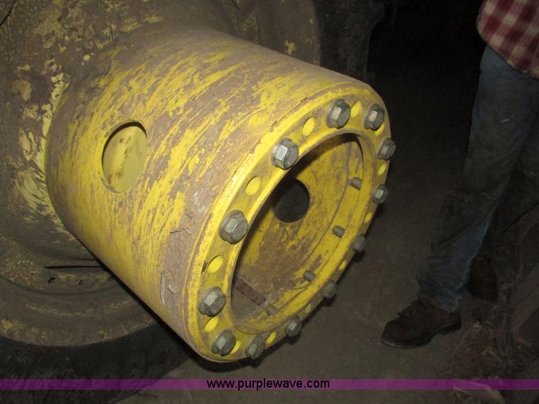 image for item AV9159 (2) John Deere dual tires and wheels with hub extensions