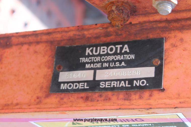 image for item H8148 1991 Kubota B1750HSD MFWD tractor