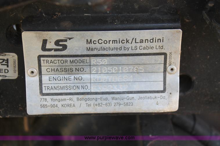 image for item H8163 2010 McCormick CT47 MFWD tractor